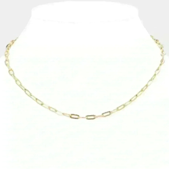 Gold Small Link Necklace - Picture 1 of 1